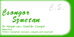 csongor szmetan business card