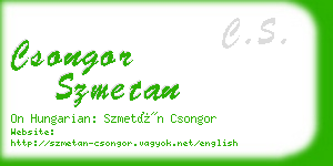 csongor szmetan business card